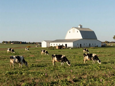 Wisconsin dairy farm with grazing cows on green hills for Wisconsin farmers dating