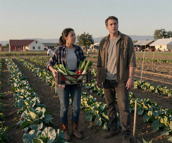 Couple on a small California farm adjusting to rural life after moving from the city - farm relationships