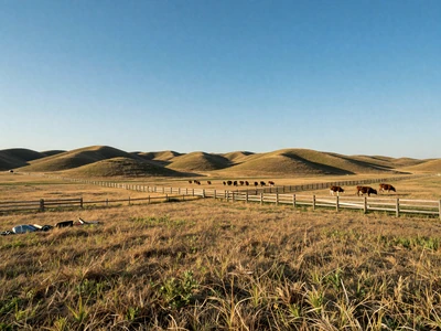 Nebraska Sandhills ranch with cattle on open prairie - Nebraska farmers dating