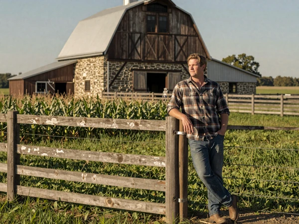 Traditional Midwest farmstead with German-style barn reflecting Irish and German agricultural heritage in the American heartland