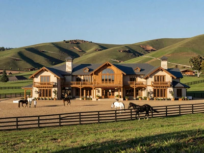 Luxury ranch estate with horse paddocks - millionaire farmers dating